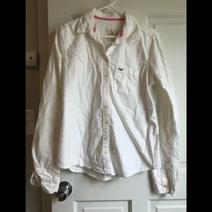 Hollister White Button Up